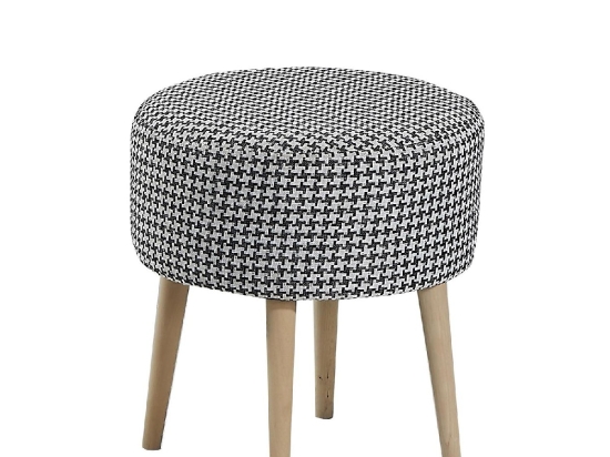 ΣΚΑΜΠΟ ARTELIBRE ADA HOUNDSTOOTH ΑΝΘΡΑΚΙ ΥΦΑΣΜΑ 40X43CM