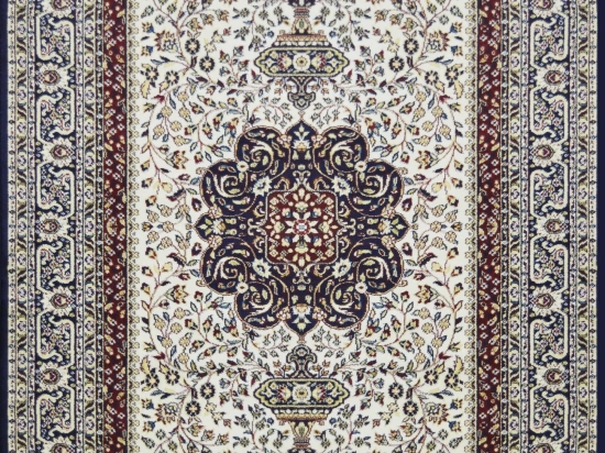 Χαλί Kasmir 2034 Beige-Blue Oval 67X150cm OVAL