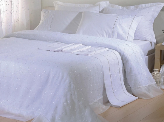 Σεντόνια Σετ 4Τμχ. 1015 Λευκό Viopros Υπέρδιπλo 240x250cm 100% Βαμβάκι
