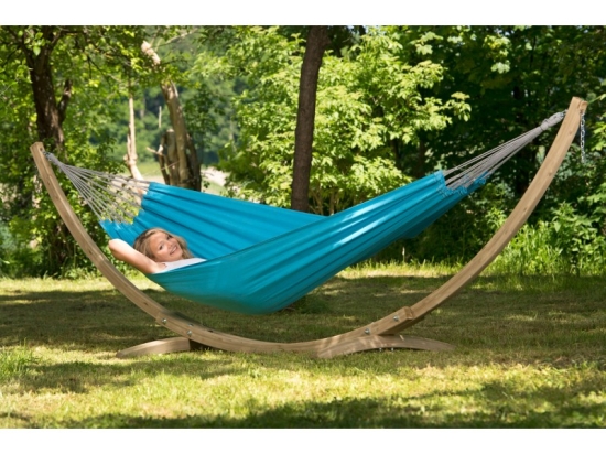 Αιώρα με ξύλινη βάση Kronos Set Florida Aqua 358x120 εκ