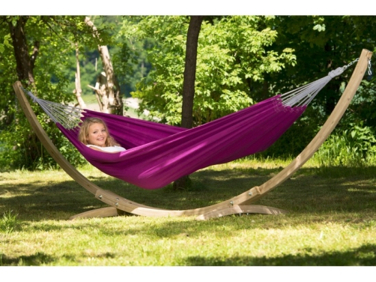 Αιώρα με ξύλινη βάση Kronos Set Florida Berry-Florida 358x120 εκ