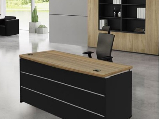 Project γραφείο 160x80cm sonoma με γκρι