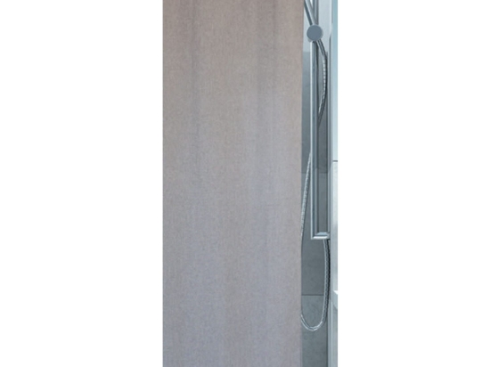 Κουρτίνα Μπάνιου Natura 02327.001 Grey 180X200 cm 180Πx200Υ 180x200cm Πολυέστερ