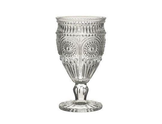 Inart S/6 Ποτήρι Κρασιού Διάφανο 340Ml Φ9Χ16.5