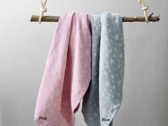 Κουβέρτα Βρεφική Astro Pink Nima Κούνιας 110x140cm 100% Βαμβάκι