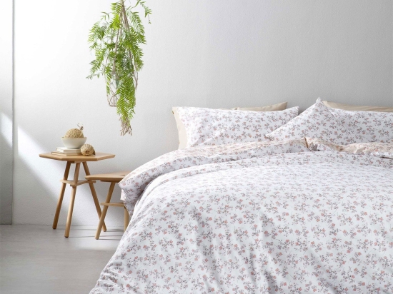Κουβερλί Delhi Pink Nima Υπέρδιπλo 220x240cm 100% Βαμβάκι