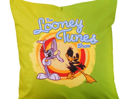 Διακοσμητικό Μαξιλάρι Looney Tunes 10 (Με Γέμιση) Multi Viopros 40Χ40 100% Βαμβάκι
