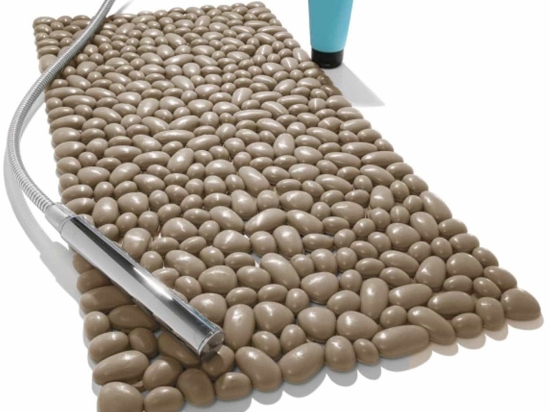 Πατάκι Αντιολισθητικό 3D Stones 06030.011 Taupe 37Χ74 37x74cm PVC