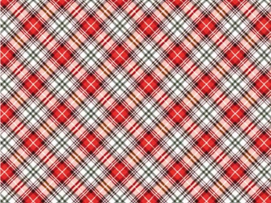 Borea Καρέ Χριστουγεννιάτικο Tartan 90 x 90 cm Κόκκινο