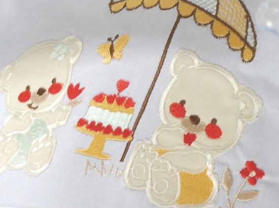 Πετσέτες Παιδικές Σετ Cake White - Yellow Ρυθμός 2τμχ Σετ Πετσέτες 100% Βαμβάκι