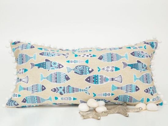 Borea Μαξιλάρι Διακοσμητικό Piscous 30 x 60 cm Μπεζ