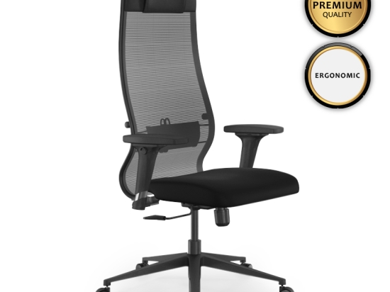 ΚΑΡΕΚΛΑ ΓΡΑΦΕΙΟΥ B1-111D MEGAPAP ΕΡΓΟΝΟΜΙΚΗ ΜΕ ΔΙΠΛΟ ΥΦΑΣΜΑ MESH ΧΡΩΜΑ ΜΑΥΡΟ 65X70X118/132ΕΚ.