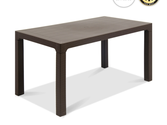 ΤΡΑΠΕΖΙ ΚΗΠΟΥ ADLER MEGAPAP ΑΠΟ PP ΧΡΩΜΑ ΚΑΦΕ 140X80X75ΕΚ.