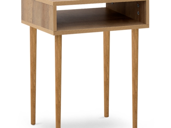 ΚΟΜΟΔΙΝΟ FIONA MEGAPAP ΑΠΟ ΜΕΛΑΜΙΝΗ - ΟΞΙΑ ΧΡΩΜΑ PINE OAK 55X35X58ΕΚ.