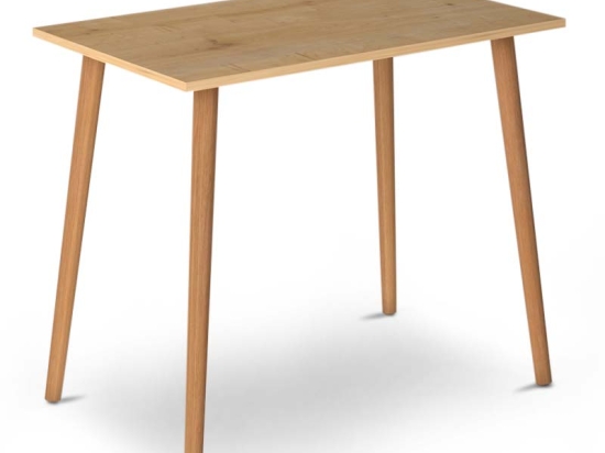 ΤΡΑΠΕΖΙ FIONA MEGAPAP ΑΠΟ ΜΕΛΑΜΙΝΗ ΧΡΩΜΑ OAK 90X55X75ΕΚ.