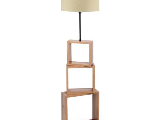 ΦΩΤΙΣΤΙΚΟ ΔΑΠΕΔΟΥ CLAUDE MEGAPAP MDF/FABRIC PVC ΧΡΩΜΑ ΚΑΦΕ/ΜΠΕΖ 37X20X140ΕΚ.