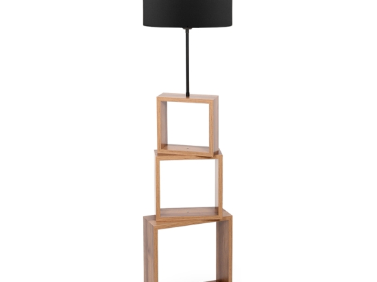 ΦΩΤΙΣΤΙΚΟ ΔΑΠΕΔΟΥ CLAUDE MEGAPAP MDF/FABRIC PVC ΧΡΩΜΑ ΚΑΦΕ/ΜΑΥΡΟ 37X20X140ΕΚ.