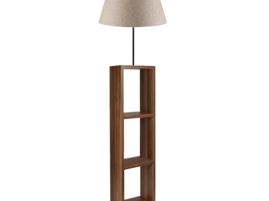 ΦΩΤΙΣΤΙΚΟ ΔΑΠΕΔΟΥ LAUNO MEGAPAP ΥΦΑΣΜΑΤΙΝΟ PVC/MDF ΧΡΩΜΑ ΜΠΕΖ/ΚΑΡΥΔΙ 38X38X150ΕΚ.