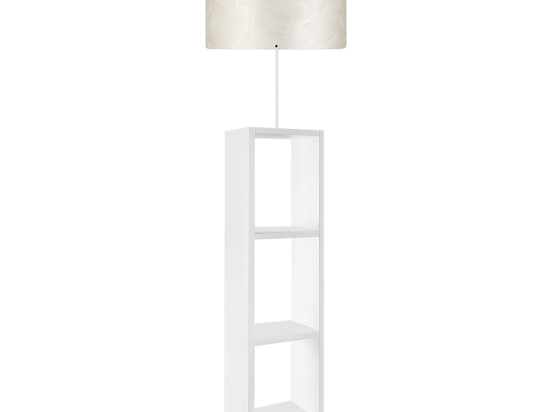 ΦΩΤΙΣΤΙΚΟ ΔΑΠΕΔΟΥ LAUNO MEGAPAP ΥΦΑΣΜΑΤΙΝΟ PVC/MDF ΧΡΩΜΑ ΛΕΥΚΟ - ΓΚΡΙ 38X38X150ΕΚ.