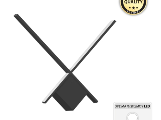 ΑΠΛΙΚΑ ΤΟΙΧΟΥ LED DIVISION MEGAPAP ΜΕΤΑΛΛΙΚΗ ΧΡΩΜΑ ΜΑΥΡΟ 40X5X40ΕΚ.