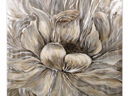ΠΙΝΑΚΑΣ ΣΕ ΚΑΜΒΑ "GOLDEN FLOWERS" MEGAPAP ΨΗΦΙΑΚΗΣ ΕΚΤΥΠΩΣΗΣ 50X50X3ΕΚ.