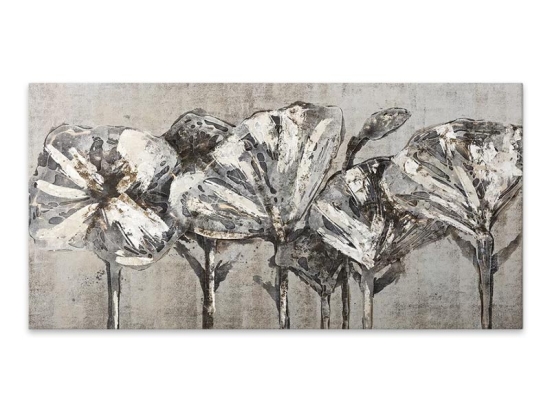 ΠΙΝΑΚΑΣ ΣΕ ΚΑΜΒΑ "WHITE FLOWERS" MEGAPAP ΨΗΦΙΑΚΗΣ ΕΚΤΥΠΩΣΗΣ 120X60X3ΕΚ.