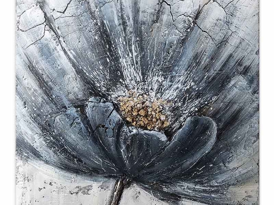 ΠΙΝΑΚΑΣ ΣΕ ΚΑΜΒΑ "BLUE FLOWER" MEGAPAP ΨΗΦΙΑΚΗΣ ΕΚΤΥΠΩΣΗΣ 100X100X3ΕΚ.