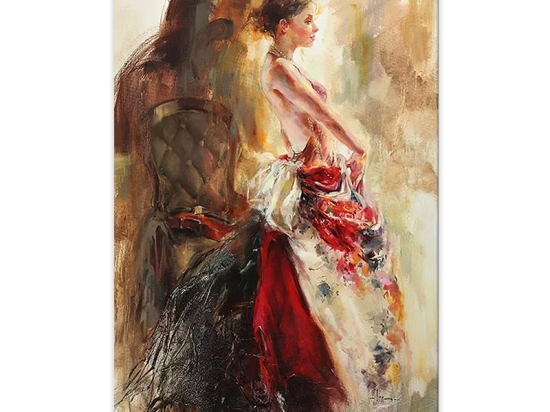 ΠΙΝΑΚΑΣ ΣΕ ΚΑΜΒΑ "ELEGANT WOMAN" MEGAPAP ΨΗΦΙΑΚΗΣ ΕΚΤΥΠΩΣΗΣ 60X90X3ΕΚ.