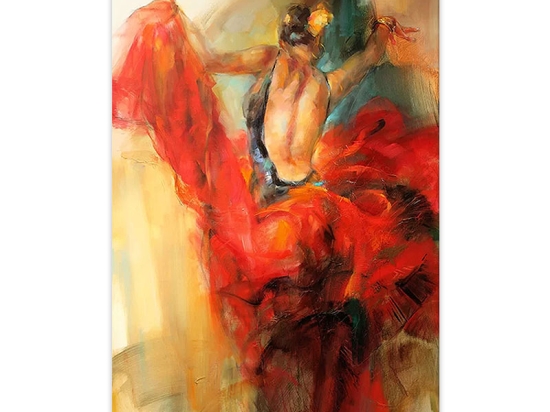 ΠΙΝΑΚΑΣ ΣΕ ΚΑΜΒΑ "DANCER" MEGAPAP ΨΗΦΙΑΚΗΣ ΕΚΤΥΠΩΣΗΣ 60X90X3ΕΚ.