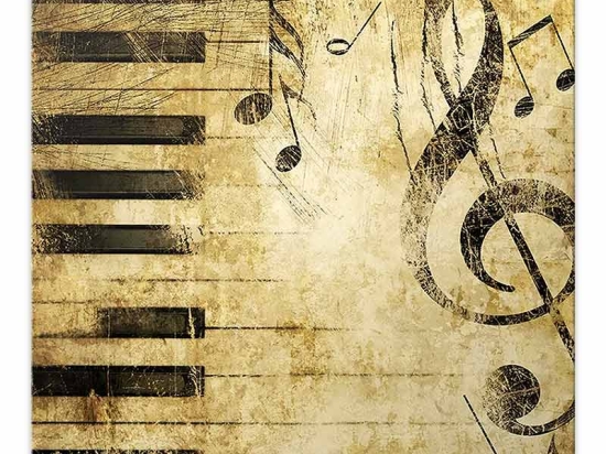 ΠΙΝΑΚΑΣ ΣΕ ΚΑΜΒΑ "PIANO KEYS" MEGAPAP ΨΗΦΙΑΚΗΣ ΕΚΤΥΠΩΣΗΣ 50X50X3ΕΚ.