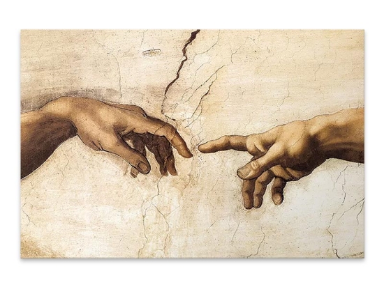 ΠΙΝΑΚΑΣ ΣΕ ΚΑΜΒΑ "THE CREATION OF ADAM" MEGAPAP ΨΗΦΙΑΚΗΣ ΕΚΤΥΠΩΣΗΣ 100X70X3ΕΚ.