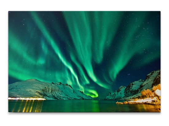 ΠΙΝΑΚΑΣ ΣΕ ΚΑΜΒΑ "AURORA BOREALIS" MEGAPAP ΨΗΦΙΑΚΗΣ ΕΚΤΥΠΩΣΗΣ 100X70X3ΕΚ.