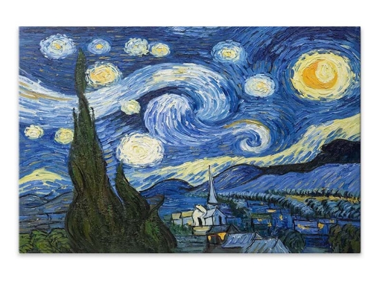 ΠΙΝΑΚΑΣ ΣΕ ΚΑΜΒΑ "STARRY NIGHT" MEGAPAP ΨΗΦΙΑΚΗΣ ΕΚΤΥΠΩΣΗΣ 100X70X3ΕΚ.