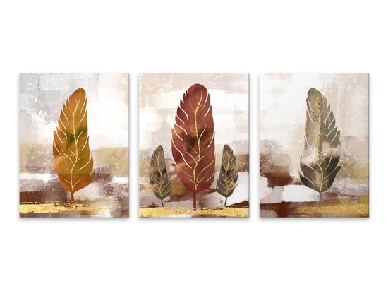 ΠΙΝΑΚΑΣ ΣΕ ΚΑΜΒΑ "AUTUMN LEAVES" MEGAPAP ΤΡΙΠΤΥΧΟΣ ΨΗΦΙΑΚΗΣ ΕΚΤΥΠΩΣΗΣ 126X55X3ΕΚ.