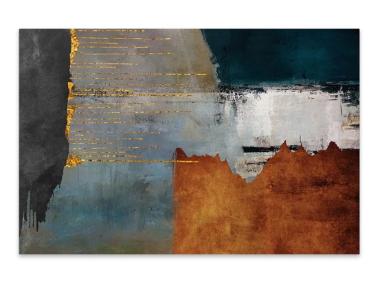 ΠΙΝΑΚΑΣ ΣΕ ΚΑΜΒΑ "ABSTRACT RETRO" MEGAPAP ΨΗΦΙΑΚΗΣ ΕΚΤΥΠΩΣΗΣ 140X70X3ΕΚ.