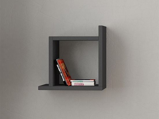 ΡΑΦΙΕΡΑ ΤΟΙΧΟΥ BOX MEGAPAP ΜΕΛΑΜΙΝΗΣ ΧΡΩΜΑ ΑΝΘΡΑΚΙ 30X22X30ΕΚ.