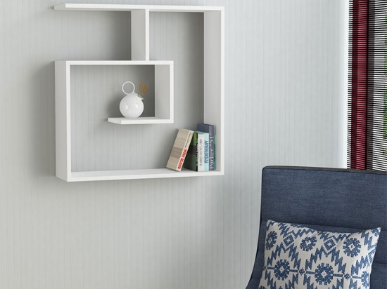 ΡΑΦΙΕΡΑ ΤΟΙΧΟΥ LABY MEGAPAP ΜΕΛΑΜΙΝΗΣ ΧΡΩΜΑ ΛΕΥΚΟ 75X22X80ΕΚ.