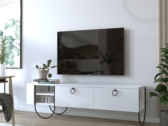 ΕΠΙΠΛΟ ΤΗΛΕΟΡΑΣΗΣ NORFOLK MEGAPAP ΧΡΩΜΑ ΛΕΥΚΟ 151X35X43ΕΚ.
