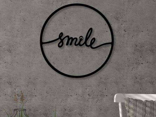 ΔΙΑΚΟΣΜΗΤΙΚΟ ΤΟΙΧΟΥ SMILE MEGAPAP ΜΕΤΑΛΛΙΚΟ ΧΡΩΜΑ ΜΑΥΡΟ 45X2X45ΕΚ.