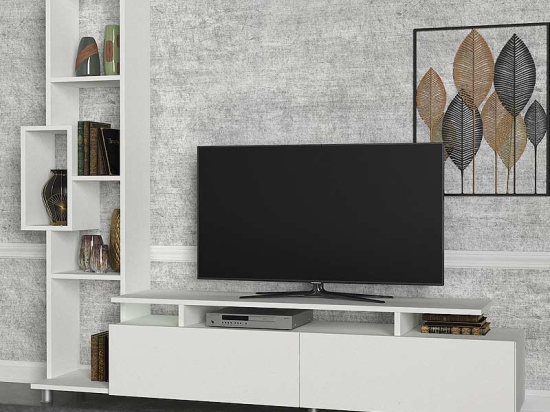 ΣΥΝΘΕΣΗ ΤΗΛΕΟΡΑΣΗΣ TULIP MEGAPAP ΧΡΩΜΑ ΛΕΥΚΟ 160X29,5X160ΕΚ.
