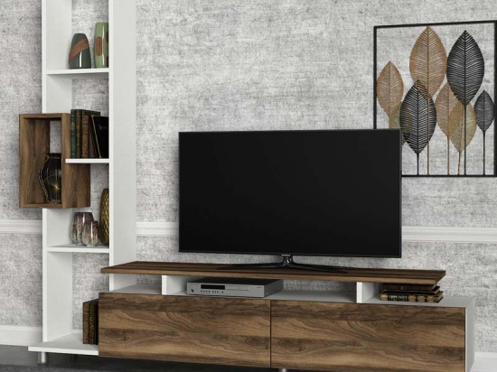 ΣΥΝΘΕΣΗ ΤΗΛΕΟΡΑΣΗΣ TULIP MEGAPAP ΧΡΩΜΑ ΛΕΥΚΟ - ΚΑΡΥΔΙ 160X29,5X160ΕΚ.