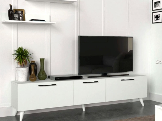 ΕΠΙΠΛΟ ΤΗΛΕΟΡΑΣΗΣ MARETA MEGAPAP ΧΡΩΜΑ ΛΕΥΚΟ 180X31,3X42ΕΚ.