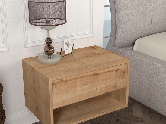 ΚΟΜΟΔΙΝΟ ΕΠΙΤΟΙΧΙΟ ΜΕΛΑΜΙΝΗΣ SONE MEGAPAP ΧΡΩΜΑ SAPPHIRE OAK 60X40X35ΕΚ.