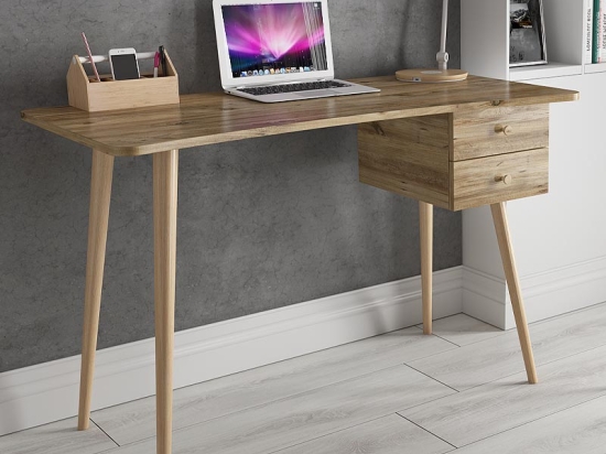 ΓΡΑΦΕΙΟ ΜΕΛΑΜΙΝΗΣ BALBINA MEGAPAP ΧΡΩΜΑ ATLANTIC PINE 120X60X77ΕΚ.