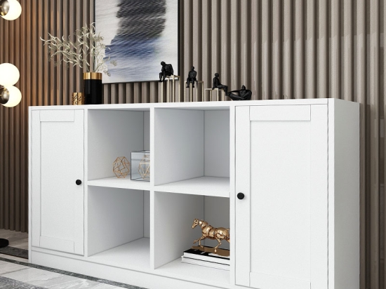 ΜΠΟΥΦΕΣ FELIX MEGAPAP ΧΡΩΜΑ ΛΕΥΚΟ 129X40X71,4ΕΚ.