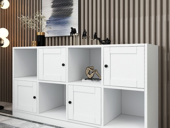 ΜΠΟΥΦΕΣ FELIX MEGAPAP ΧΡΩΜΑ ΛΕΥΚΟ 129X40X71,4ΕΚ.