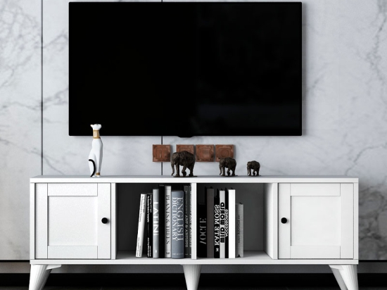 ΕΠΙΠΛΟ ΤΗΛΕΟΡΑΣΗΣ FELIX MEGAPAP ΧΡΩΜΑ ΛΕΥΚΟ 129X30X48,6ΕΚ.