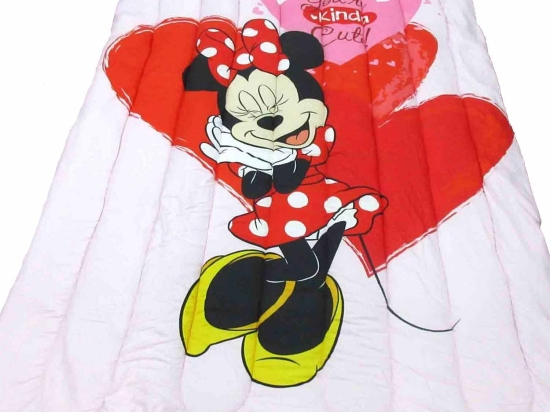 Πάπλωμα Παιδικό Minnie 031 Ψηφιακό Pink DimCol Μονό 160x250cm Microfiber