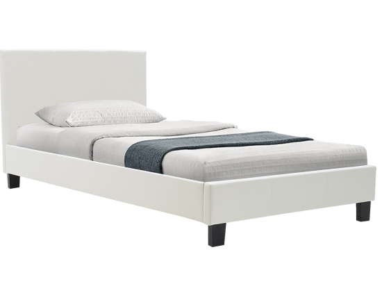 ΚΡΕΒΑΤΙ NEVIL PAKOWORLD 100X200 PU ΧΡΩΜΑ ΛΕΥΚΟ ΜΑΤ