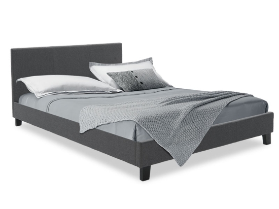 ΚΡΕΒΑΤΙ NEVIL PAKOWORLD 150X200 ΜΕ ΥΦΑΣΜΑ ΧΡΩΜΑ ΑΝΘΡΑΚΙ